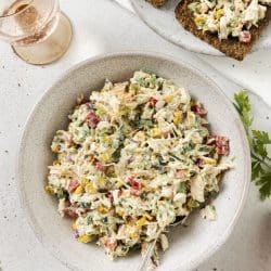 garden vegetable chicken salad.
