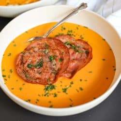 creamy vegetable soup.