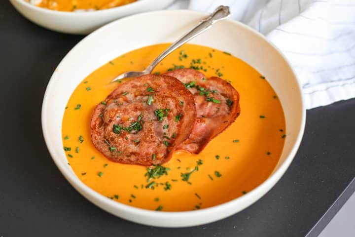 creamy vegetable soup.